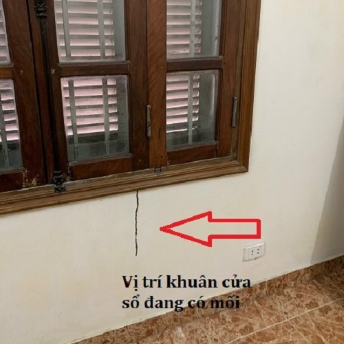 Dấu hiệu khuân cửa đang có mối gây hại