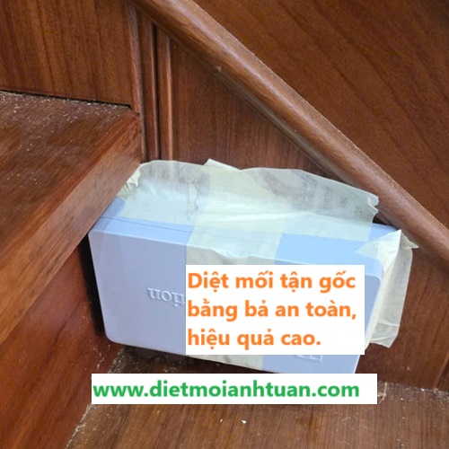 Diệt mối xông cầu thang bằng bả 
