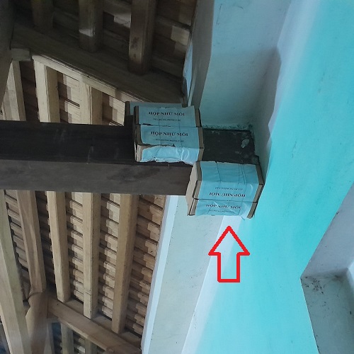 Diệt mối xông quá giang nhà cấp 4 tại Bắc Trà My