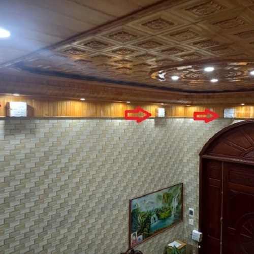 Đặt hộp nhử diệt mối xông trần nhà cho khách hàng tại huyện Thanh Miện