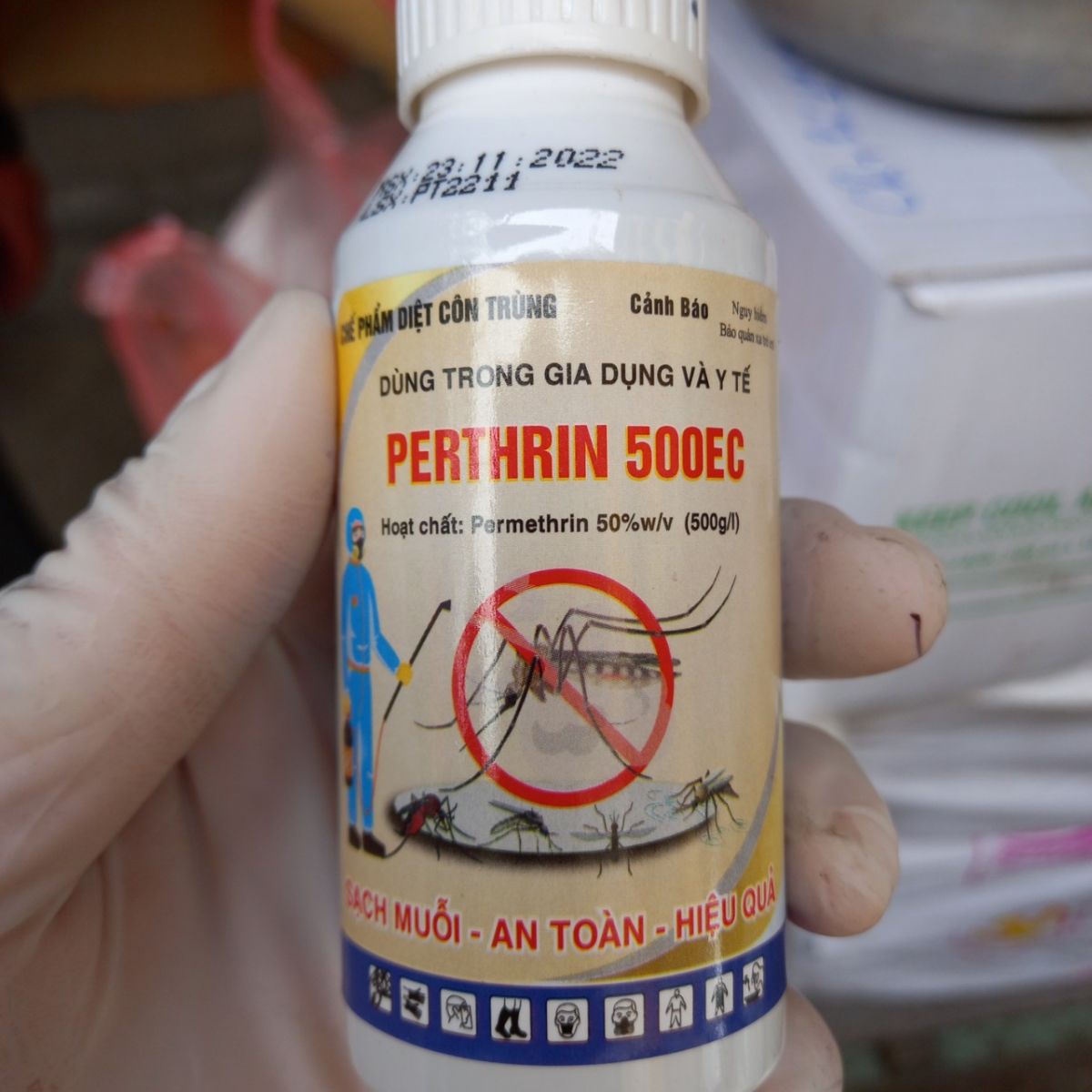 Thuốc diệt muỗi Perthrin 500EC an toàn, hiệu quả